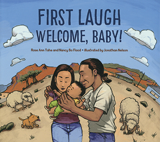 Cover art for First laugh. Welcome, baby!