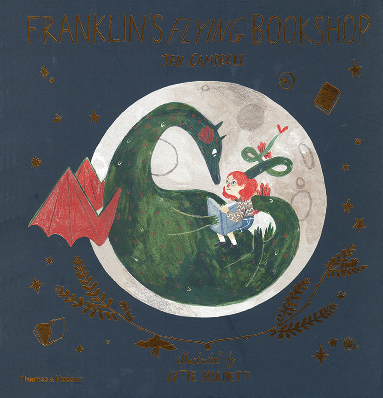 Cover art for Franklin’s flying bookshop